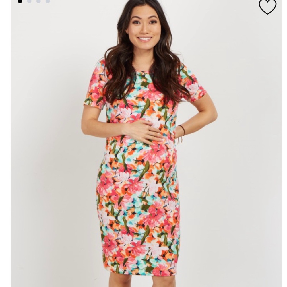 Pinkblush maternity floral dress